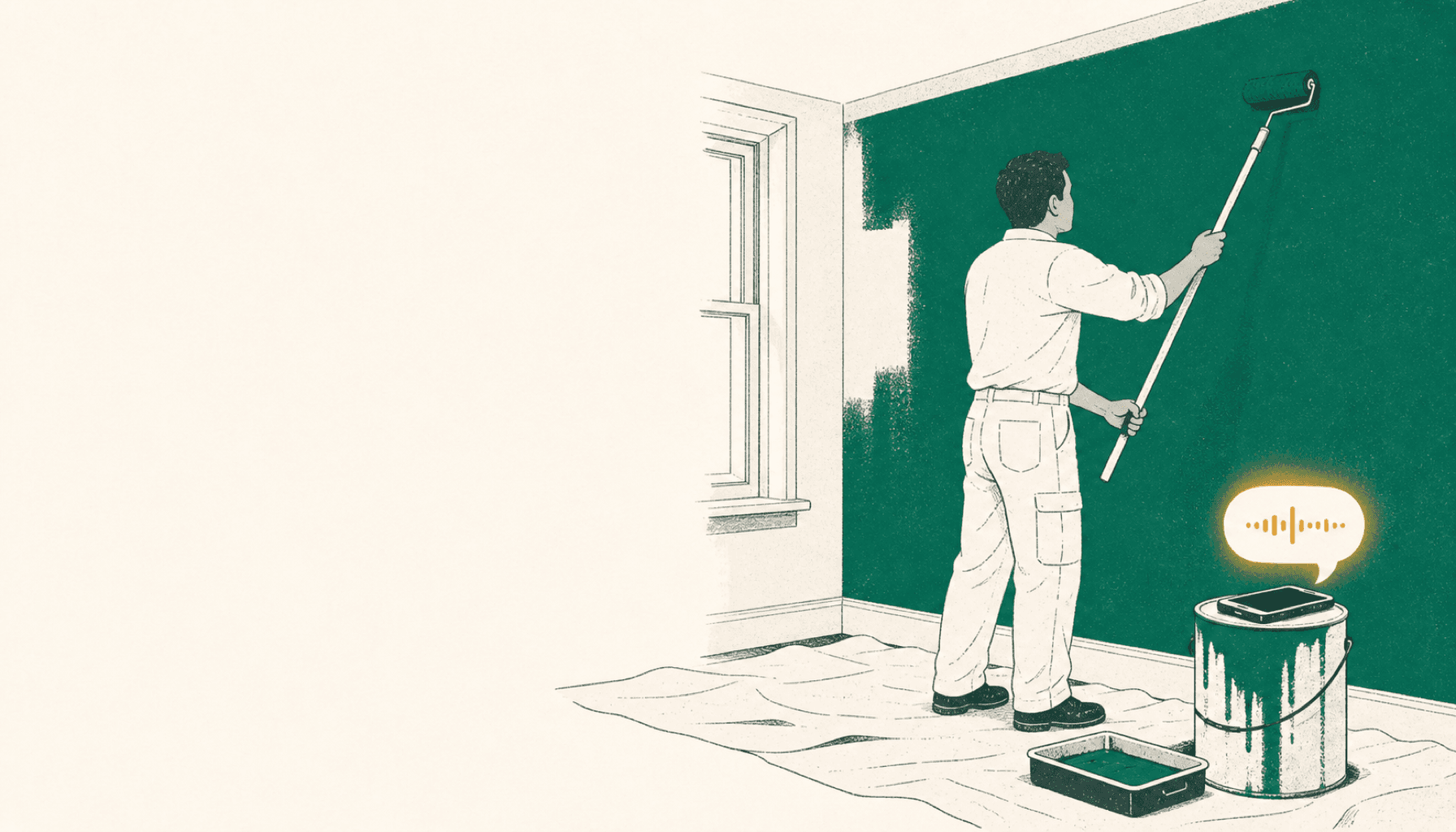Hand-drawn illustration for: Should you rely on voicemail for a trade business? (and what to say if you do)